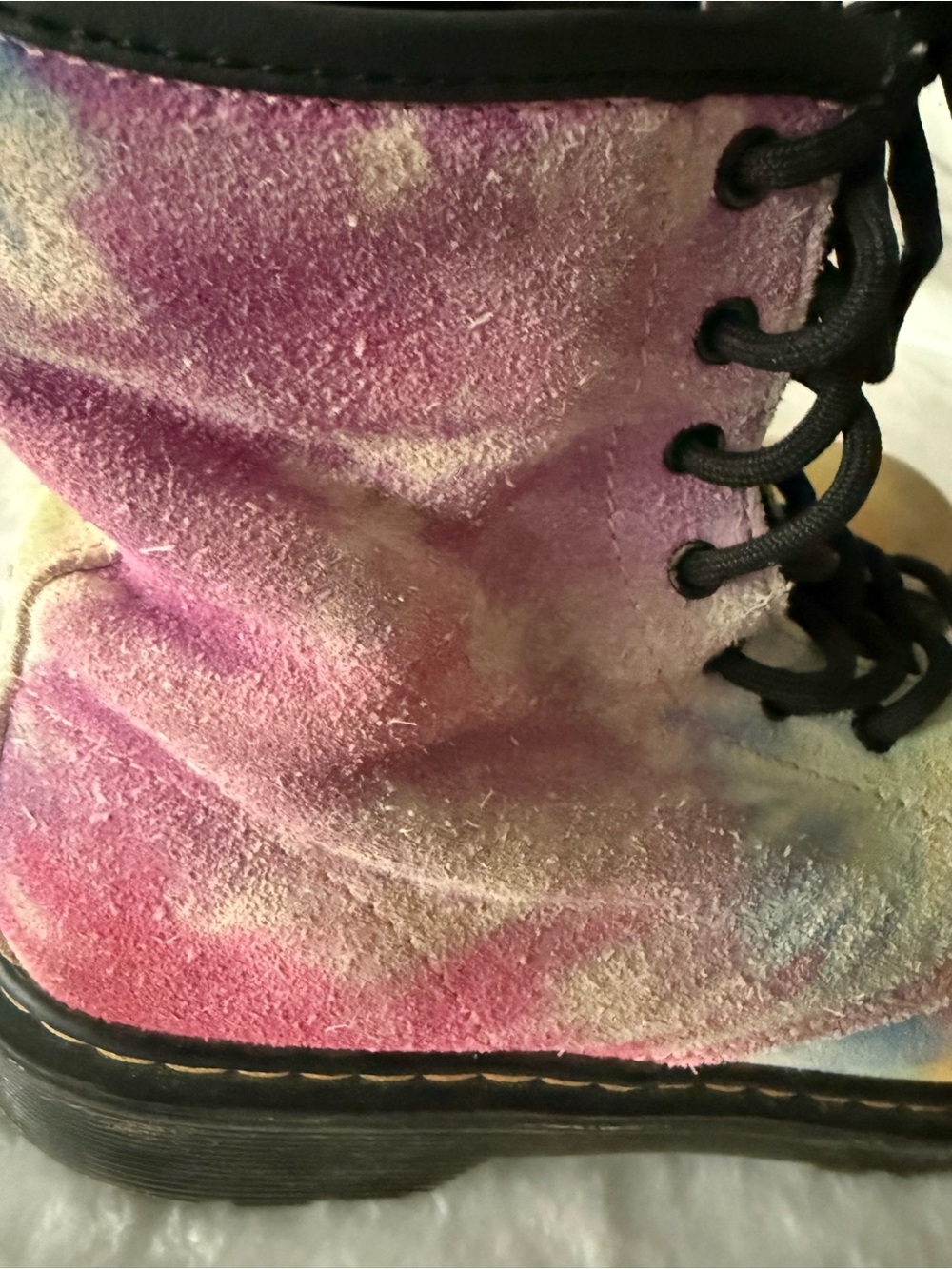 Dr. Martens 1460 Tie Dye Suede Boots size 6 women’s 5 men’s - Picture 7 of 16